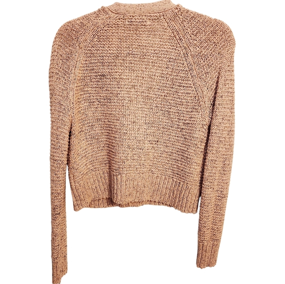 American Eagle | Women's Cropped Pink Cardigan Button-Down Sweater (Size Small) - Picture 14 of 14